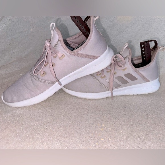 Women's Light Pink Adidas Cloudfoam Shoes - Picture 5 of 7